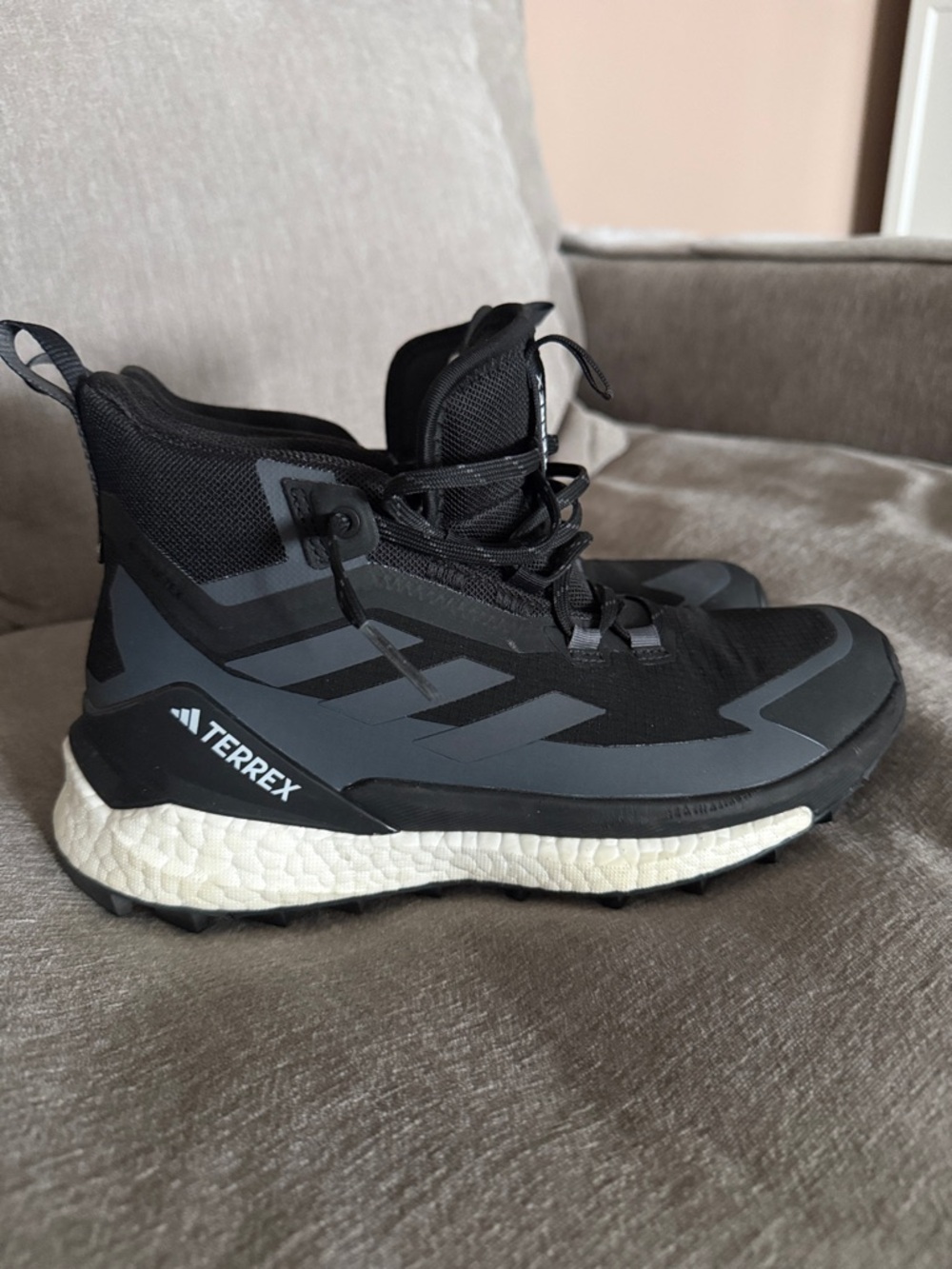 adidas TERREX Black and Gray Trail Boots